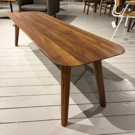 Olger Dining Bench 160x45 Walnut oiled - Outlet Westzaan
