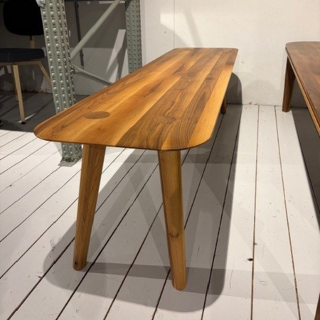 Olger Eettafelbank 180x45 Walnoot geolied - Outlet Westzaan