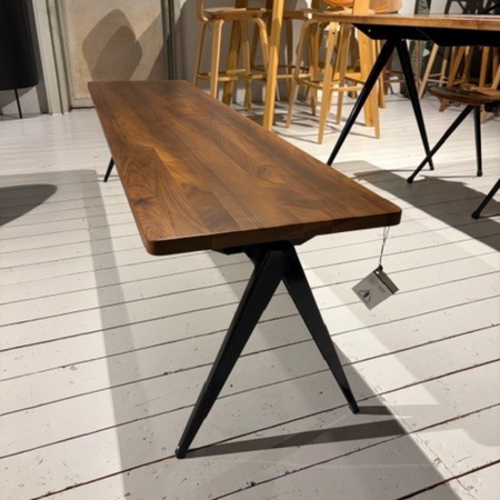TD4 Dining Bench 180x45 Walnut Matt Lacquered / Black - Outlet Utrecht TD4 Dining Bench 180x45 Walnut Matt Lacquered / Black - Outlet Utrecht