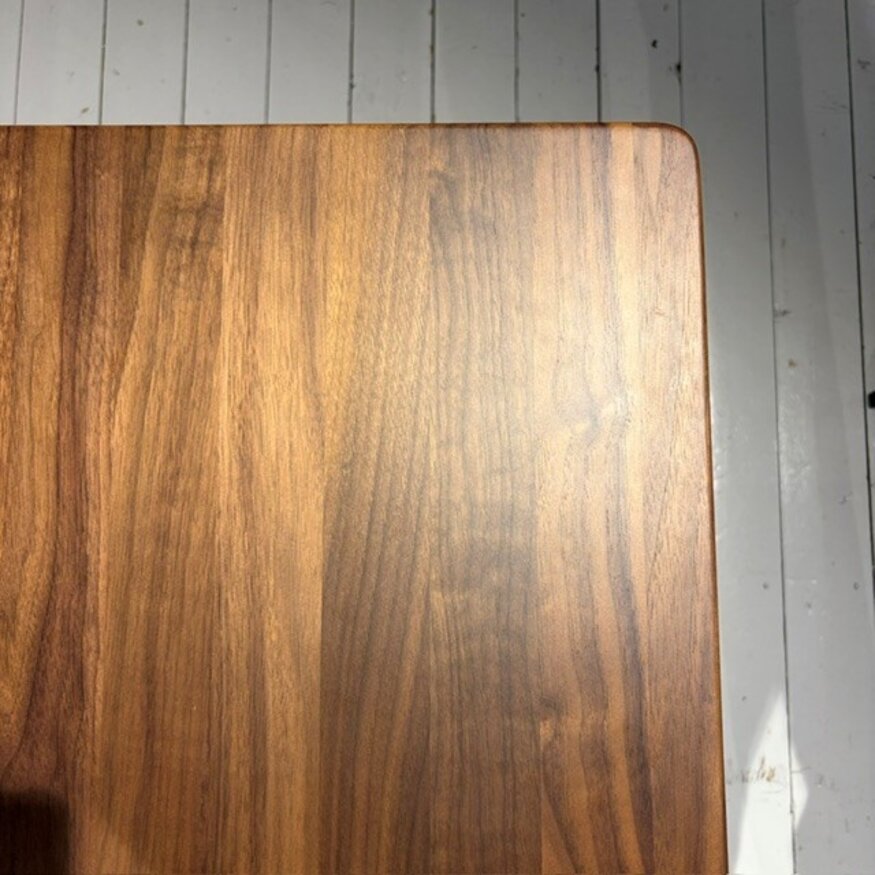 TD4 Eettafel 160x80 Walnoot mat gelakt / Zwart TD4 Eettafel 160x80 Walnoot mat gelakt / Zwart
