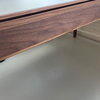 Rikke Tafel 160x90 Leemgrijs (0717) Fenix blad - Walnoot poten