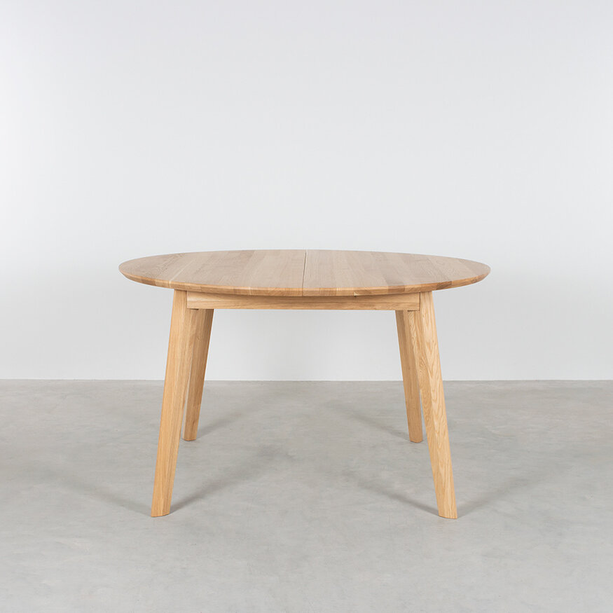 Ronde uitschuifbare tafel Nonne Ø130+(1x50) Sav & Økse Ronde uitschuifbare tafel Nonne Ø130+(1x50)