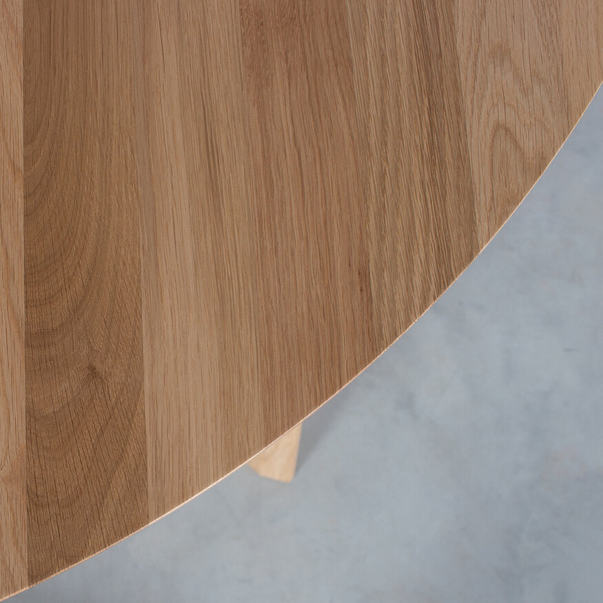 Ronde uitschuifbare tafel Nonne Ø130+(1x50) Sav & Økse Ronde uitschuifbare tafel Nonne Ø130+(1x50)
