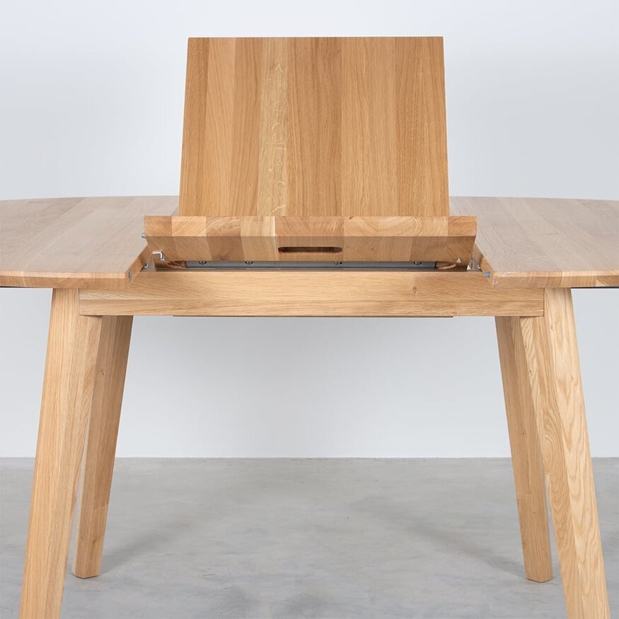 Round extentable table Nonne Ø120+(1x50) Sav & Økse Round extentable table Nonne Ø120+(1x50)