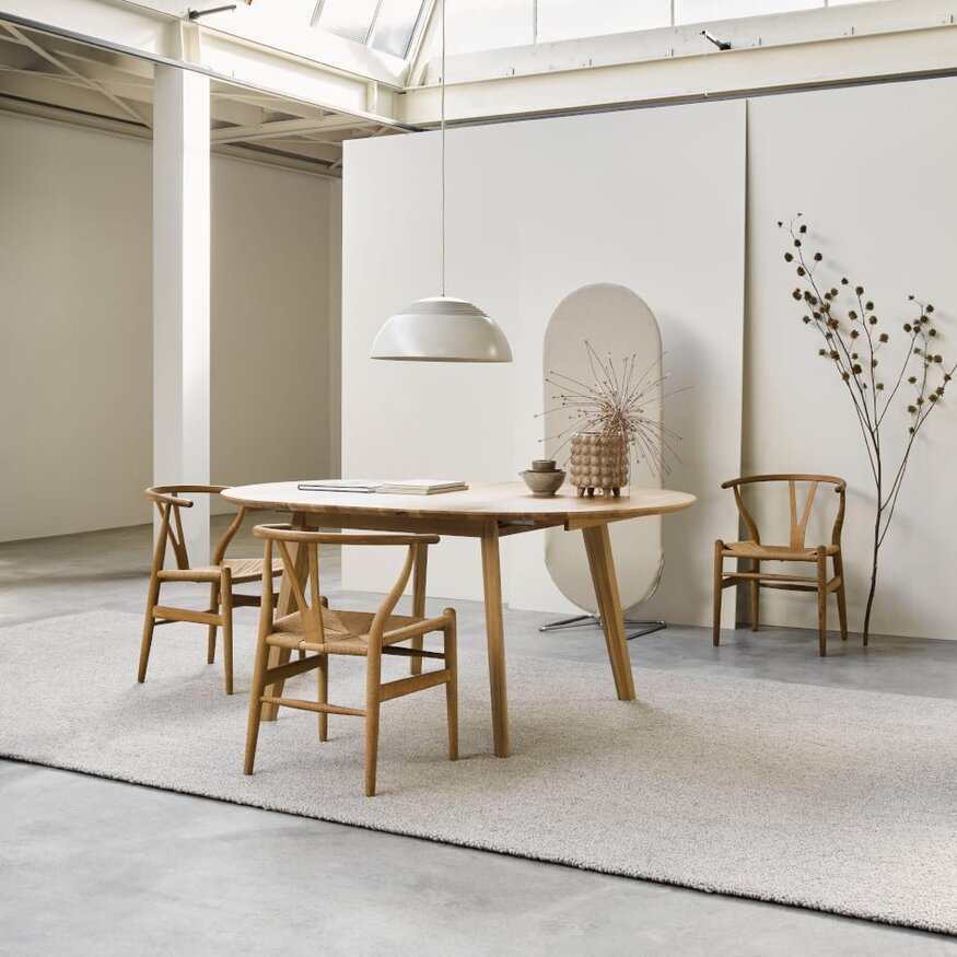 Sav & Økse Ronde uitschuifbare tafel Nonne Ø120+(1x50)