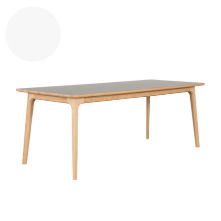 Fjerre Table 140x90 | Beech with Bianco Male Fenix Fjerre Table 140x90 | Beech with Bianco Male Fenix