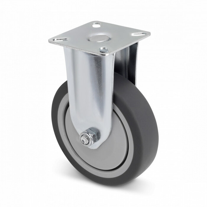 Gumowe kółko stałe 100 mm - 80 kg