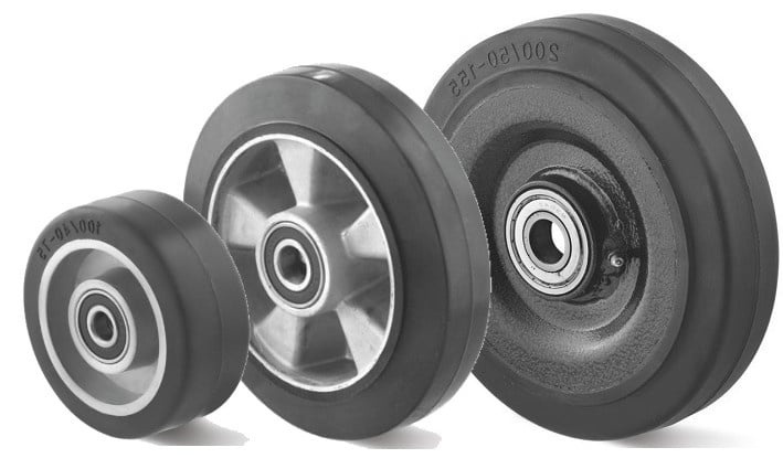 Kółka z elastycznej gumy