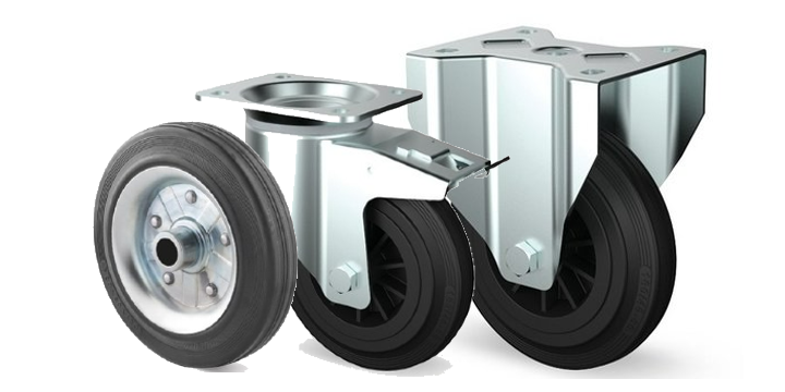 Kółka z pełnej gumy