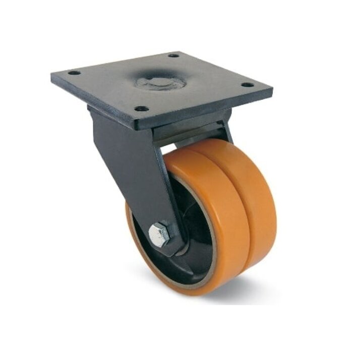 Kółko obrotowe PU 200 mm - łożysko kulkowe - 2200 kg