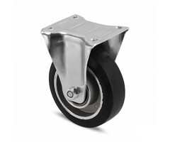 Elastyczne gumowe kółko stałe 100 mm - 180 kg