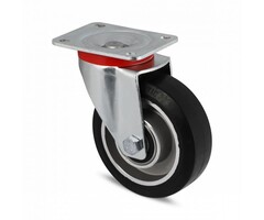 Elastyczne gumowe kółko obrotowe 100 mm - 180 kg