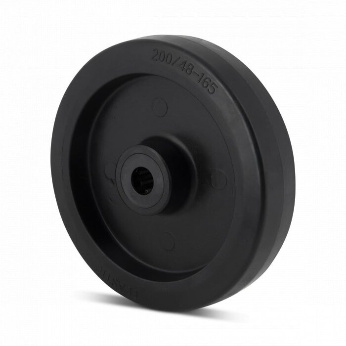 Kółko gumowe 200 mm - otwór łożyska kulkowego 20 mm - 400 kg