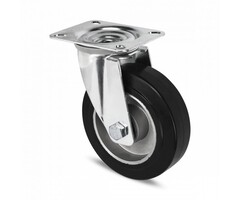 Elastyczne gumowe kółko obrotowe 100 mm - 150 kg