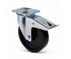 Kółka obrotowe PU z hamulcem 200 mm - 400 kg