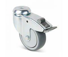 Lekkie kółko obrotowe z hamulcem 125 mm - 125 kg