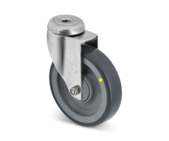 Kółko obrotowe ESD ze stali nierdzewnej 100 mm - 80 kg
