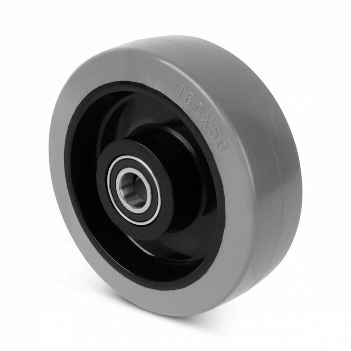 Kółko gumowe 200 mm - otwór łożyska kulkowego 20 mm - 400 kg