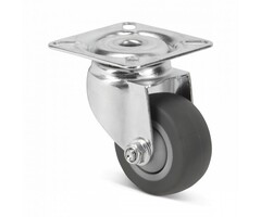 Kółko obrotowe z gumy TPR 50 mm - łożysko kulkowe - 50 kg