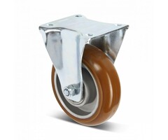 Kółko stałe PU 125 mm wypukłe - 310 kg