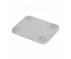 Płyta montażowa 105x80 / 4 mm ze stali nierdzewnej 304