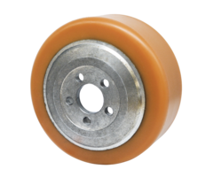 Poliuretanowe koło napędowe 230x70 mm - Średnica 45 mm - Połączenie kołnierzowe - 1350 kg