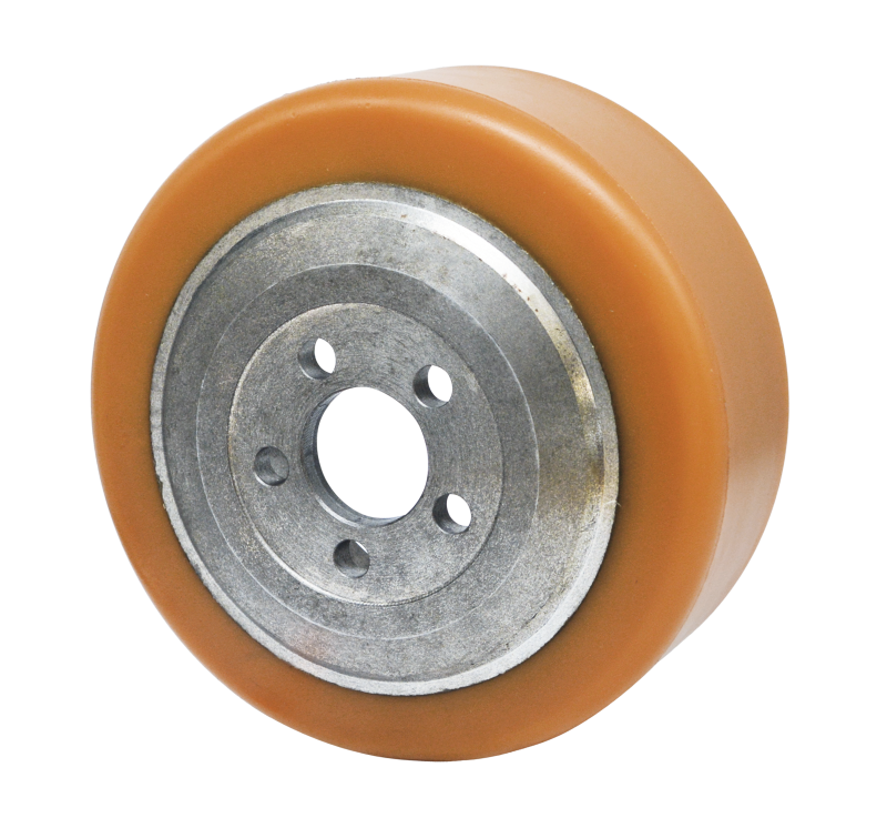 Poliuretanowe koło napędowe 230x70 mm - Średnica 45 mm - Połączenie kołnierzowe - 1350 kg