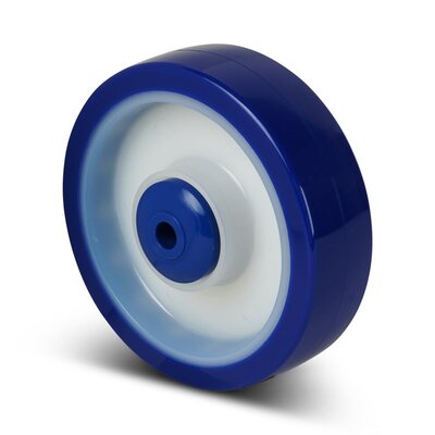 Kółko PU ze stali nierdzewnej 80 mm - łożysko kulkowe 8 mm - 120 kg