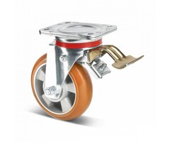Kółko obrotowe PU z hamulcem 160 mm - 510 kg