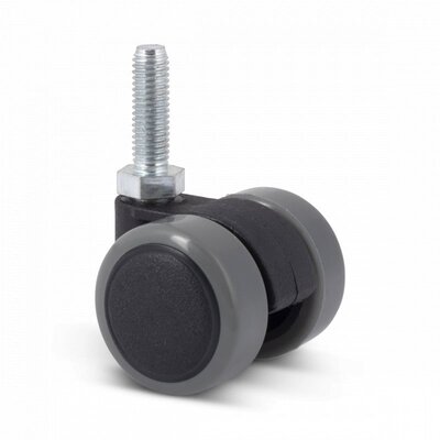 Czarne kółko meblowe 35 mm - M8