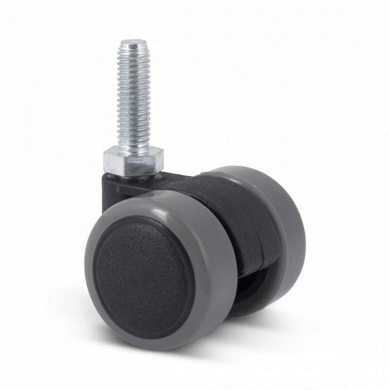 Czarne kółko meblowe 35 mm - M8