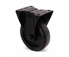 Czarne kółko stałe 125 mm - 200 kg