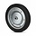 Kółko gumowe 400 mm - otwór łożyska wałeczkowego 25 mm - 475 kg