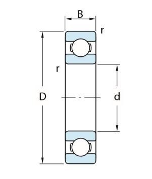 6801 ZZ - Łożysko kulkowe IBB (12x21x5)