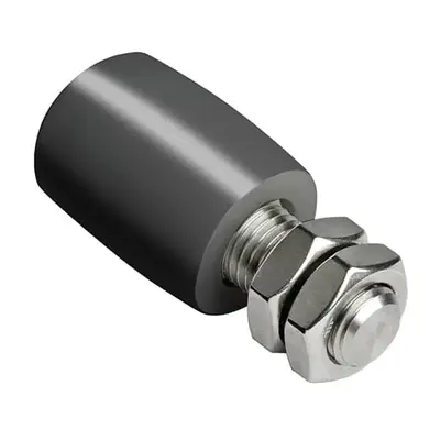 Rolka prowadząca 39 mm brama przesuwna - guma- 80 kg