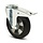 Elastyczne gumowe kółko obrotowe z hamulcem 200 mm - otwór na śrubę - łożysko kulkowe - 450 kg