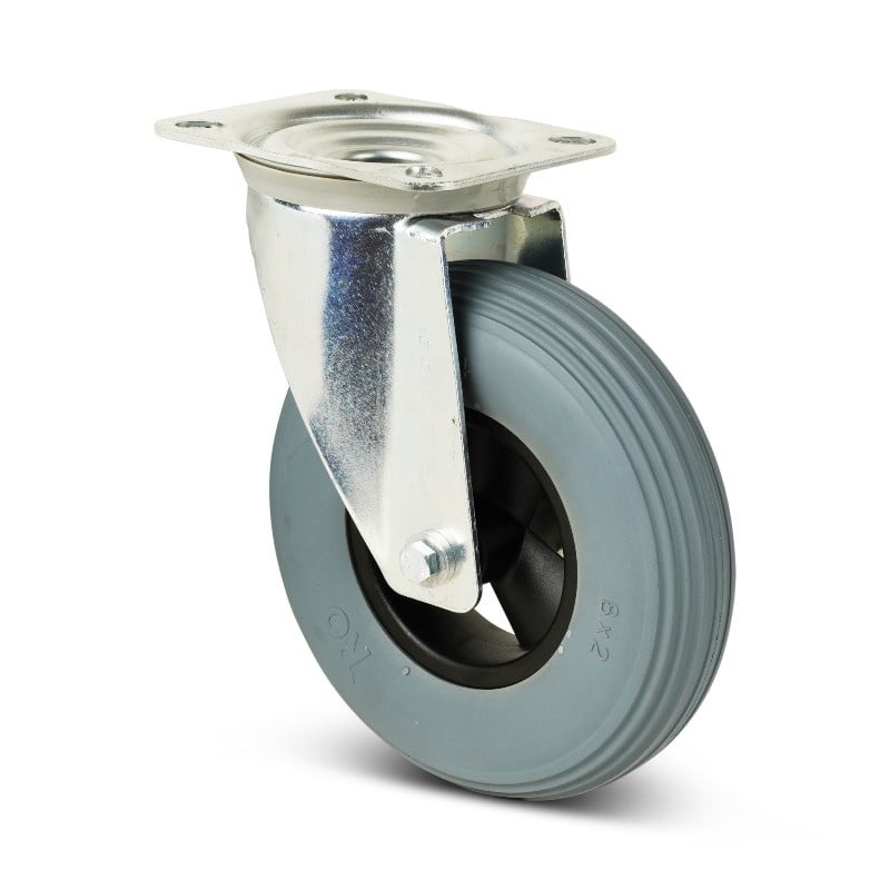 Kółko obrotowe 200 mm - spieniony PU - 100 kg