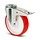 Kółko obrotowe PU z hamulcem 200 mm - otwór na śrubę - łożysko rolkowe - 400 kg