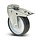 PU Kółko obrotowe z hamulcem 80 mm - łożysko kulkowe - 120 kg