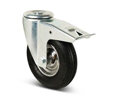 Kółko obrotowe z hamulcem 200 mm opona pneumatyczna - 75 kg