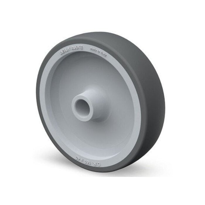 Kóło gumowe 100 mm - otwór 12 mm - 100 kg