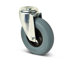 Kółko obrotowe 200 mm ze spienionego PU - 100 kg