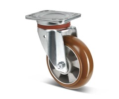 Kółko obrotowe PU 160 mm wypukłe - 510 kg