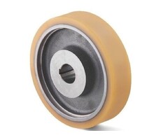 Poliuretanowe kóło napędowe 200x80 mm - Otwór 45 mm H7 wpust - 1600 kg