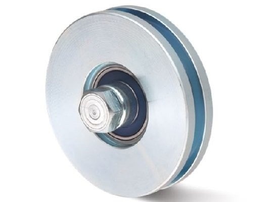 Koło rowkowane 100 mm z kwadratowym rowkiem - 220 kg