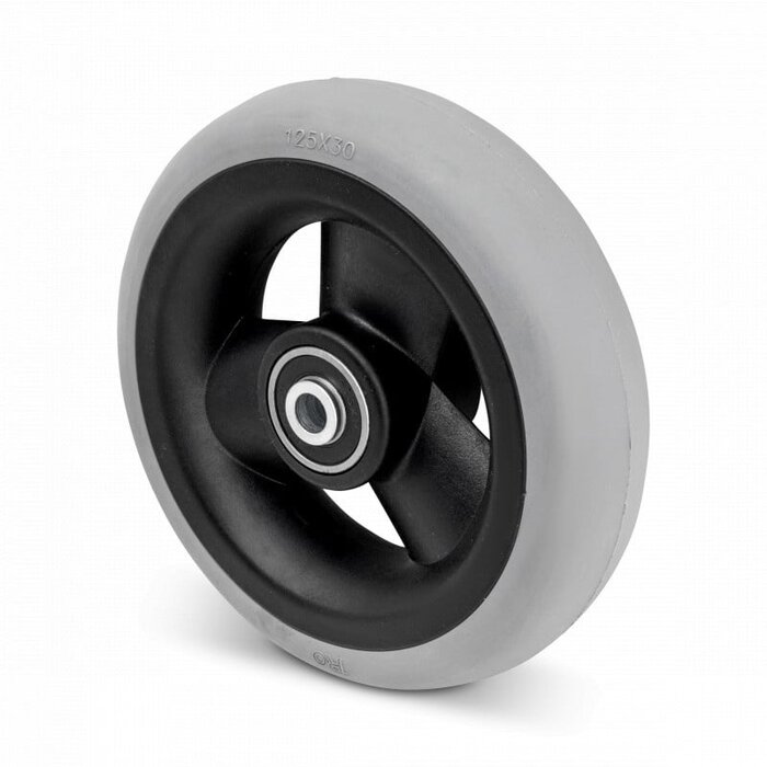 Miękkie gumowe kóło 125 mm - 75 kg