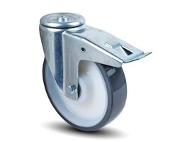 PU Kółko obrotowe z hamulcem 200 mm - 400 kg