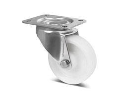 Stal nierdzewna kółko obrotowe 125 mm Nylon - 500 kg