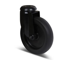 Czarne kółko obrotowe 100 mm - 80 kg