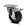 Odporne na wysoką temperaturę kółka obrotowe ze stali nierdzewnej z hamulcem 100 mm - 150 kg